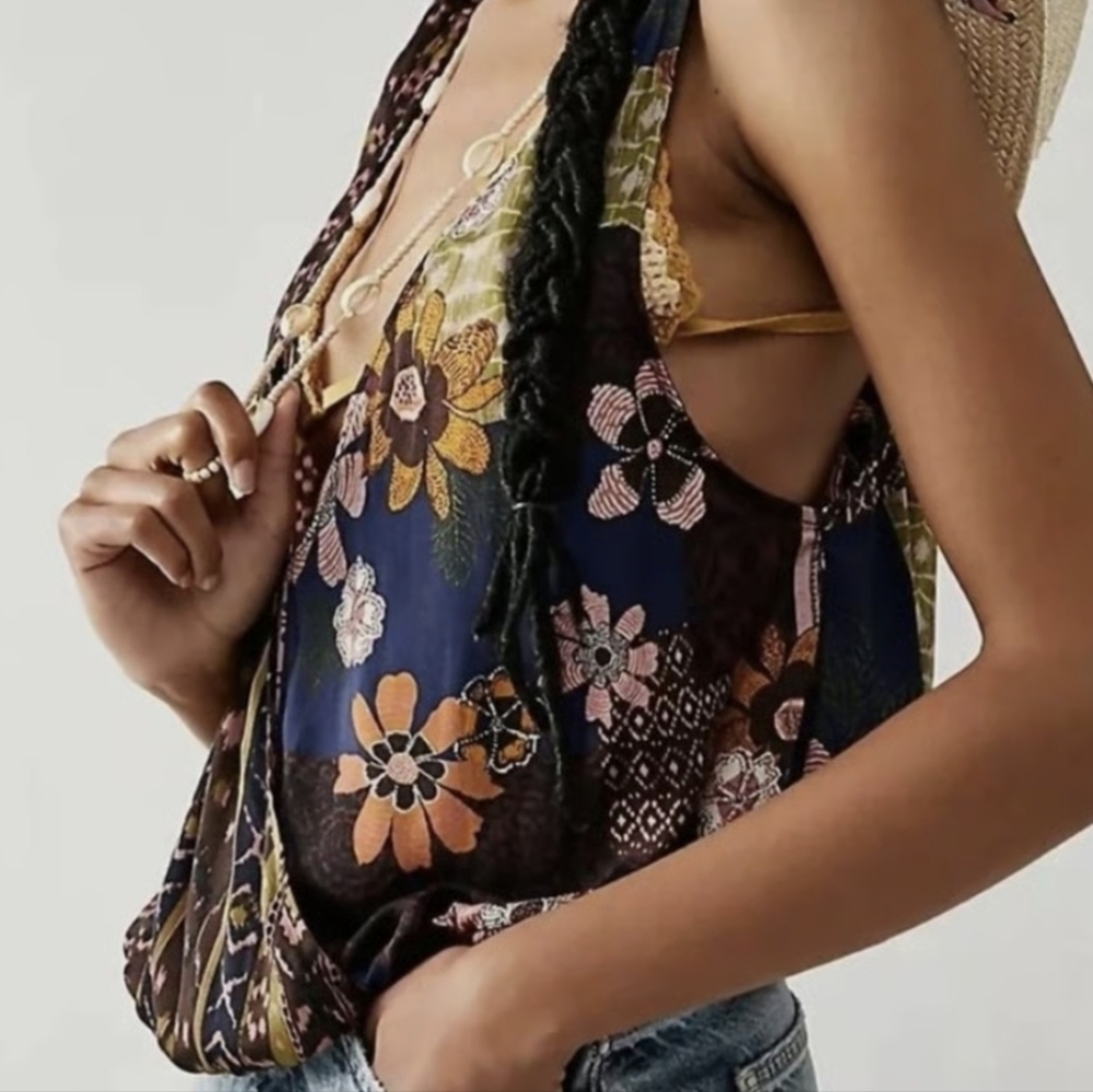 Free People Floral Sleeveless Top - Multicolor